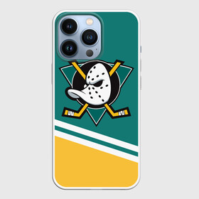 Чехол для iPhone 13 Pro с принтом Анахайм Дакс, NHL в Петрозаводске,  |  | anahaim ducks | anaheim | anaheim ducks | ducks | hockey | nhl | usa | дакс | нхл | спорт | сша | хоккей | шайба