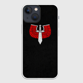 Чехол для iPhone 13 mini с принтом Темные ангелы до Ереси (цвет легиона) в Петрозаводске,  |  | astartes | dark angels | space marine | waha | warhammer | астартес | вархаммер | ваха | легион | темные ангелы