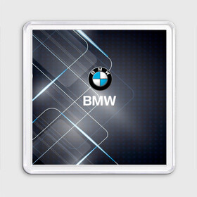 Магнит 55*55 с принтом [BMW] Logo в Петрозаводске, Пластик | Размер: 65*65 мм; Размер печати: 55*55 мм | bmw | bmw performance | m | motorsport | performance | бмв | моторспорт