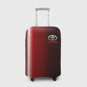 Чехол для чемодана 3D с принтом [Toyota] В полоску в Петрозаводске, 86% полиэфир, 14% спандекс | двустороннее нанесение принта, прорези для ручек и колес | auto | sport | toyota | авто | автомобиль | бренд | спорт | тойота
