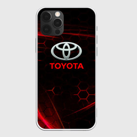 Чехол для iPhone 12 Pro Max с принтом [Toyota] Неоновые соты в Петрозаводске, Силикон |  | auto | sport | toyota | авто | автомобиль | бренд | спорт | тойота