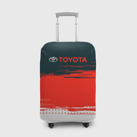 Чехол для чемодана 3D с принтом [Toyota] Texture в Петрозаводске, 86% полиэфир, 14% спандекс | двустороннее нанесение принта, прорези для ручек и колес | auto | sport | texture | toyota | авто | автомобиль | бренд | спорт | текстура | тойота