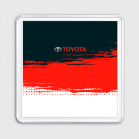 Магнит 55*55 с принтом [Toyota] Texture в Петрозаводске, Пластик | Размер: 65*65 мм; Размер печати: 55*55 мм | Тематика изображения на принте: auto | sport | texture | toyota | авто | автомобиль | бренд | спорт | текстура | тойота