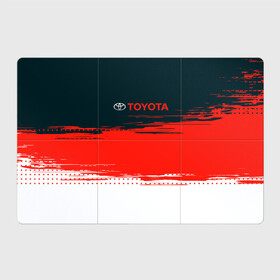 Магнитный плакат 3Х2 с принтом [Toyota] Texture в Петрозаводске, Полимерный материал с магнитным слоем | 6 деталей размером 9*9 см | Тематика изображения на принте: auto | sport | texture | toyota | авто | автомобиль | бренд | спорт | текстура | тойота