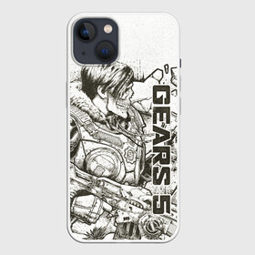 Чехол для iPhone 13 с принтом Gears 5 (Gears of War)  Кейт Диаз в Петрозаводске,  |  | gears 5 | gears of war | винтовка лансер | игры | кейт диаз | череп | шестнрёнка