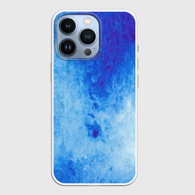 Чехол для iPhone 13 Pro с принтом Заморозки в Петрозаводске,  |  | акварель | арт | заморозки | краски | лёд | мазки | мазки красок | рисунок | рисунок акварелью | рисунок красками