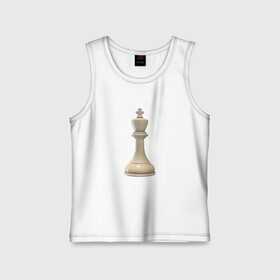 Детская майка хлопок с принтом Шахматная фигура Белый король в Петрозаводске,  |  | белые | белый | доска | игра | игровая | игры | короли | король | логика | логичные | настольная | настольные | спорт | спортивные | фигура | фигурка | фигуры | шахматная | шахматные | шахматный | шахматы