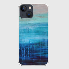 Чехол для iPhone 13 mini с принтом Небесные потеки в Петрозаводске,  |  | акварель | арт | краски | мазки | мазки красок | небо | облака | облако | рисунок | рисунок акварелью | рисунок красками