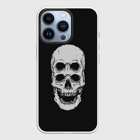 Чехол для iPhone 13 Pro с принтом Terrible Skull в Петрозаводске,  |  | Тематика изображения на принте: bone | bones | halloween | horrible | monster | mutant | old | scary | siamese | sinister | skeleton | skull | terrible | twin | близнец | зловещий | кости | кость | монстр | мутант | сиамский | скелет | старый | страшный | ужасный | хэллоуин | череп