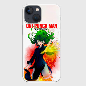 Чехол для iPhone 13 mini с принтом Тацумаки One Punch Man в Петрозаводске,  |  | one punch man | one punchman | onepunchman | senritsu no tatsumaki | tatsumaki | аниме | ван панч мен | ванпанчмен | манга | тацумаки | торнадо | торнадо ужаса | ужасная торнадо | человек одинудар | человек одного удара