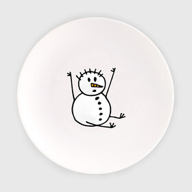 Тарелка с принтом Снеговик в дудл стиле в Петрозаводске, фарфор | диаметр - 210 мм
диаметр для нанесения принта - 120 мм | дудл | зима | зимний | нарисованный | от руки | снег | снеговик