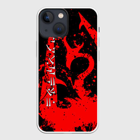 Чехол для iPhone 13 mini с принтом TES RED DRAGON, FUS RO DAH SYMBOL в Петрозаводске,  |  | dovahkiin | dragon | dragonborn | fus ro dah | oblivion | rpg | skyrim | tes | tes 5 | tes skyrim | tes v | the elder scrolls | the elder scrolls skyrim | we know | докавин | дракон | мы знаем | обливион | рпг | скайрим | фус ро дах