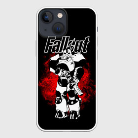 Чехол для iPhone 13 mini с принтом Fallout   Фоллаут, в доспехах в Петрозаводске,  |  | fall out boy | fallout | newvegas | nukacola | автомат | апокалипсис | вегас | доспехи | оружие | постапокалипсис | симулятор | фалаут | фаллаут | фолаут | фоллаут