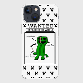 Чехол для iPhone 13 mini с принтом Внутреннее строение Крипера | Minecraft в Петрозаводске,  |  | craft | creep | creeper | keeper | mine | minecraft | бесшумный мобкамикадзе | блоки | добывать | зелёное четырёхногое существо | зелёный | компьютерная игра | крафт | крипер | кубики | майн | майнкрафт | манкрафт