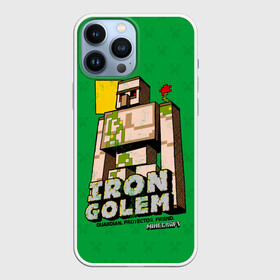 Чехол для iPhone 13 Pro Max с принтом Железный Голем   Minecraft в Петрозаводске,  |  | craft | golem | iron | mine | minecraft | блоки | голем | деревянный | добывать | железный | каменный | компьютерная игра | крафт | кубики | майн | майнкрафт | манкрафт | нейтральный моб | ремесло | скин | снежный