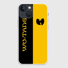 Чехол для iPhone 13 mini с принтом WU TANG CLAN ЧЁРНО ЖЁЛТЫЙ в Петрозаводске,  |  | wu tang | wu tang clan | wu tang logo | wutang clan | ву танг | ву танг клан | ву танг лого