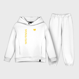 Детский костюм хлопок Oversize с принтом WU TANG CLAN LOGO YELLOW в Петрозаводске,  |  | wu tang | wu tang clan | wu tang logo | wutang clan | ву танг | ву танг клан | ву танг лого