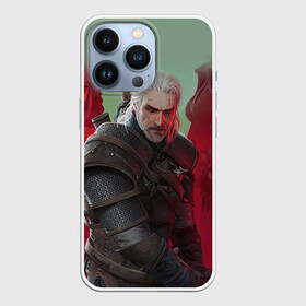 Чехол для iPhone 13 Pro с принтом ВЕДЬМАК | THE WITCHER | ГЕРАЛЬТ С МЕЧОМ в Петрозаводске,  |  | geralt | the witcher | the witcher wild hunt | witcher | wolf | аард | аксий | белый волк | ведьмак | ведьмак 3 | волк | геральт | игни | ирден | йенифер | каер морхен | квен | охотник | трисс | цири | школа волка