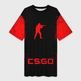 Платье-футболка 3D с принтом Counter Strike: Global Offensive в Петрозаводске,  |  | astralis | awp | counter strike | cs go | cs go global offensive | csgo | faze clan | hyper beast | team liquid | астралис | кс го | тим ликвид | фейз клан | хайпер бист
