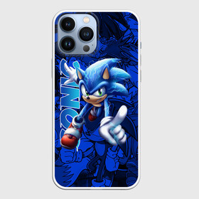 Чехол для iPhone 13 Pro Max с принтом SONIC LOGO   СОНИК ЛОГО в Петрозаводске,  |  | animal | games | hedgehog | sega | sonic | speed | speed sonic | быстрый ёж | ёж | ёжик | игры | персонаж | сега | синий ёж | скорость | соник