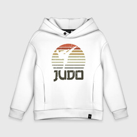 Детское худи Oversize хлопок с принтом Judo Warrior в Петрозаводске, френч-терри — 70% хлопок, 30% полиэстер. Мягкий теплый начес внутри —100% хлопок | боковые карманы, эластичные манжеты и нижняя кромка, капюшон на магнитной кнопке | Тематика изображения на принте: fighter | japan | judo | mma | sport | ufc | warrior | боец | бой | воин | дзюдо | дзюдоист | единоборства | карате | поединок | спорт | спортсмен | чемпион | япония