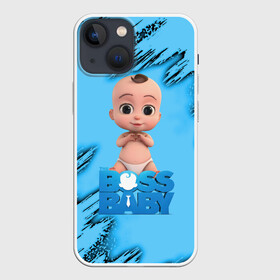 Чехол для iPhone 13 mini с принтом Босс Молокосос (сердечко) в Петрозаводске,  |  | boss baby | бос молокосос | босс молокосос | молокосос | мультфильм | ребенок