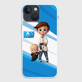 Чехол для iPhone 13 mini с принтом Boss Baby   Босс Молокосос в Петрозаводске,  |  | baby | babycorp | boss | босс | бэбикорп | молокосос | темплтон | тим