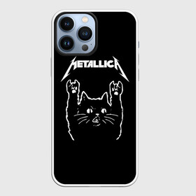 Чехол для iPhone 13 Pro Max с принтом Meowtallica. в Петрозаводске,  |  | Тематика изображения на принте: metallica | кот | котэ | металлика | музыка | рок