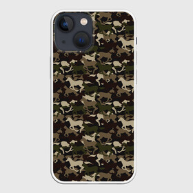 Чехол для iPhone 13 mini с принтом Лошади (камуфляж) в Петрозаводске,  |  | animals | camouflage | horse | military camouflage | safari | wild horse | zoo | военный камуфляж | дикая лошадь | дикая природа | жеребец | животные | звери | зоопарк | камуфляж | кляча | кобыла | конь | лошадь | маскировка | милитари