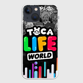 Чехол для iPhone 13 mini с принтом TOCA LIFE WORLD   ТОКА ЛАЙФ ВОРЛД   ГРАДИЕНТ в Петрозаводске,  |  | gradient | leon | nari | rita | toca life | toca life world | zeke | градиент | зик | леон | нари | полосы | разноцветный | рита | тока лайф ворлд | цветной