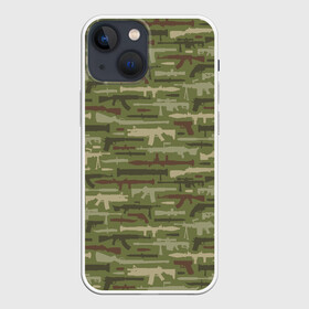 Чехол для iPhone 13 mini с принтом Оружие (камуфляж) в Петрозаводске,  |  | 23 февраля | 9 мая | camouflage | military | автомат | армия | боец | вдв | винтовка | вмф | воин | война | вооруженные силы | гранатомет | гру | защитник отечества | калашников | камуфляж | кгб | мвд | милитари | мчс