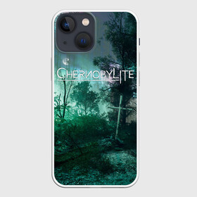 Чехол для iPhone 13 mini с принтом Chernobylite игровой арт в Петрозаводске,  |  | art | chernobylite | game | horror | shooter | арт | выживалка | зона | игра | лес | ночь | отчуждения | рыжий | рыжий лес | химинюк | хоррор | чернобыль