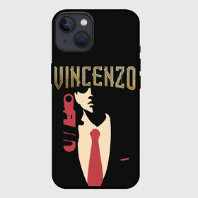 Чехол для iPhone 13 с принтом Винченцо в Петрозаводске,  |  | vincenzo | винценцо | галстук | кассано | пистолет | со джунки