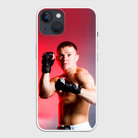 Чехол для iPhone 13 с принтом Пётр Ян в Петрозаводске,  |  | mma | no mercy | petr yan | беспощадный | мма | пётр ян