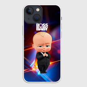Чехол для iPhone 13 mini с принтом Босс молокосос (деловой стиль) в Петрозаводске,  |  | baby | boss | boss baby | босс | босс молокосос | маленький босс | малыш | мальчик | молокосос | ребенок