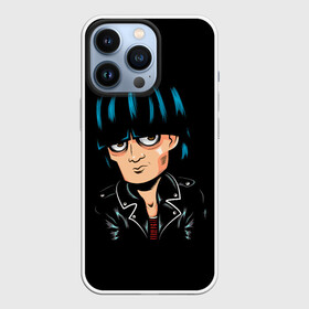 Чехол для iPhone 13 Pro с принтом Джоуи Рамон в Петрозаводске,  |  | alternative | music | punk | punkrock | ramones | ramons | rock | альтернатива | музыка | панк | панкрок | рамонс | рок