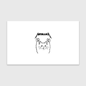 Бумага для упаковки 3D с принтом Metallica Meowtallica в Петрозаводске, пластик и полированная сталь | круглая форма, металлическое крепление в виде кольца | metallica | кот | котэ | металлика | музыка | рок