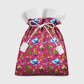 Подарочный 3D мешок с принтом Brawl stars Pattern в Петрозаводске, 100% полиэстер | Размер: 29*39 см | 2022 | brawl | brawl stars | brock | bull | colt | elprimo | jessie | leon | nita | shelly | stars | брок | булл | джесси | кольт | леон | новогоднее | новый год | рождество | шелли | эльпримо