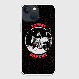 Чехол для iPhone 13 mini с принтом Tommy Ramone в Петрозаводске,  |  | alternative | music | punk | punkrock | ramones | ramons | rock | альтернатива | музыка | панк | панкрок | рамонс | рок