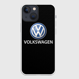 Чехол для iPhone 13 mini с принтом VOLKSWAGEN CARBON в Петрозаводске,  |  | auto | sport | volkswagen | wolksvagen | wolkswagen | авто | автомобиль | автомобильные | бренд | вольцваген | марка | машины | спорт | фольцваген