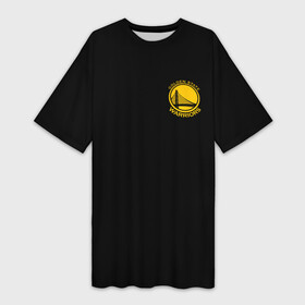 Платье-футболка 3D с принтом GOLDEN STATE WARRIORS BLACK STYLE в Петрозаводске,  |  | golden state | golden state warriors | gsw | nba | usa | америка | голден стэйт уорриорз | гсв | нба | сша