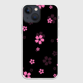 Чехол для iPhone 13 mini с принтом САКУРА ВИШНЯ  ЛЕПЕСТКИ в Петрозаводске,  |  | chery | flowers | japan | roses | sakura | вишня | растения | розы | ромашка | сакура | тюльпаны | цветы | цветы сакуры | япония