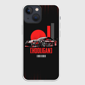 Чехол для iPhone 13 mini с принтом HOOLIGAN (HOONIGAN) в Петрозаводске,  |  | 240 | car | cars | drift | hooligan | hoonigan | japan | jdm | nissan | sx | авто | автомобиль | дрифт | ниссан | тачка | хулиган | хуниган | япония