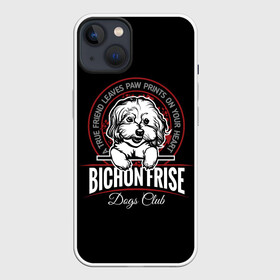 Чехол для iPhone 13 с принтом Бишон Фризе (Bichon Frize) в Петрозаводске,  |  | animal | bichon frize | bolognese | dog | french lapdog | lapdog | maltese | poodle | бишон фризе | болонка | болоньез | друг человека | живот | кинолог | кудрявая болонка | мальтезе | пёс | порода собак | пудель | собака