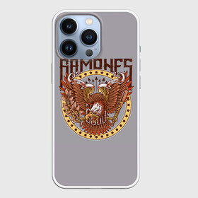 Чехол для iPhone 13 Pro с принтом Ramones Eagle в Петрозаводске,  |  | alternative | music | punk | punkrock | ramones | ramons | rock | альтернатива | музыка | панк | панкрок | рамонс | рок