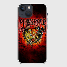 Чехол для iPhone 13 mini с принтом Zombie GNR в Петрозаводске,  |  | alternative | guns n roses | metall | music | rock | альтернатива | ганс энд росес | металл | музыка | пушки и розы | рок