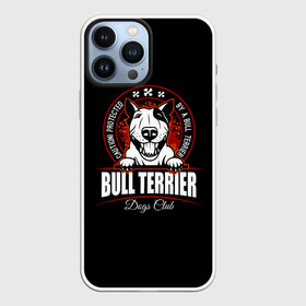 Чехол для iPhone 13 Pro Max с принтом Бультерьер (Bull Terrier) в Петрозаводске,  |  | bull terrier | bulldog | dog | fighting dog | pit bull | terrier | бойцовская собака | бульдог | бультерьер | год собаки | друг человека | животное | зверь | кинолог | кость | пёс | питбуль | порода собак | собака
