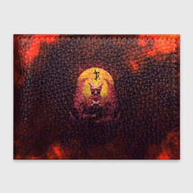 Обложка для студенческого билета с принтом Doom DLC Statue (+спина) в Петрозаводске, натуральная кожа | Размер: 11*8 см; Печать на всей внешней стороне | demons | devil | doom | doom eternal | doom slayer | hell | logo | ад | демон | демоны | дум | лого | логотип