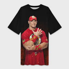 Платье-футболка 3D с принтом Rise above hate в Петрозаводске,  |  | bodybuilding | boxer | cena | hip hop | john cena | rep | rise above hate | superstar | wrestling | wwe | актер | бодибилдер | вве | ввф | джон сина | нво | поднимись над ненавистью | рестлер | рэп | сина | тяжеловес | хип хоп