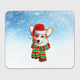 Прямоугольный коврик для мышки с принтом Новогодний Корги   New Years Corgi в Петрозаводске, натуральный каучук | размер 230 х 185 мм; запечатка лицевой стороны | christmas | corgi | dog | santa | дед мороз | елка | зима | корги | новый год | рождество | санта | снег | снегурочка | снежинка | собака | собачка | щенок